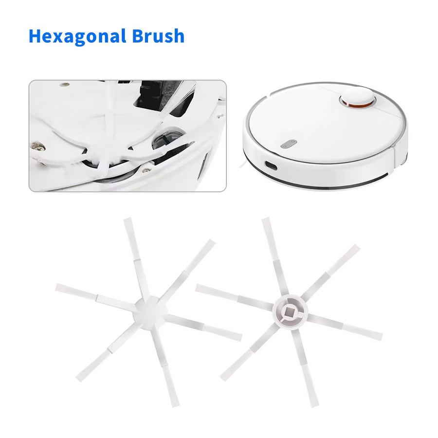 Dreame Ersatzteil-Set in Schwarz mit Staubbehälterfilter, Wassertank, Wischtuch, Seitenbürsten und Abdeckung für Xiaomi Mijia 1C 2C 1T STYTJ01ZHM Mi Mop und Dreame F9 Roboter-Staubsauger - Bild 2