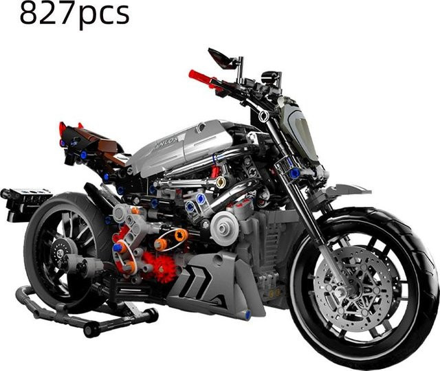 Bai Fen Bai dolls and toys MOC City Technisches Super Motorrad Rennmotorrad Modell Baustein, ab 14 Jahre - Bild 1
