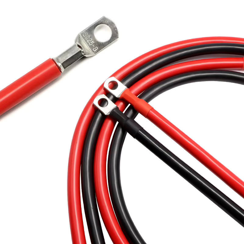 Mehradriges RV-Kupferkabel Batterie-Wechselrichter-Kabelset für Solarstrom in Rot und Schwarz mit verschiedenen Längen und Anschlüssen - Bild 4