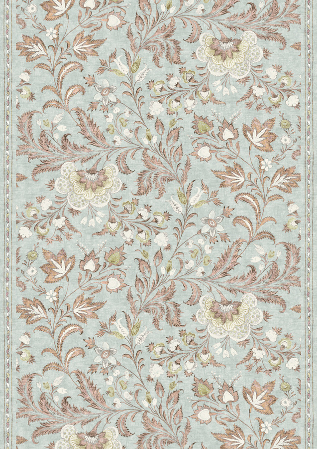 Lewis & Wood Tapete Coromandel Sherbet in Multicolour mit floralem und botanischem Design - Bild 1