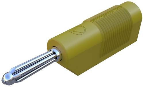 Hirschmann Test & Measurement BSB 20 K Büschelstecker gerade in Gelb mit 4mm Stift-Durchmesser - Bild 1