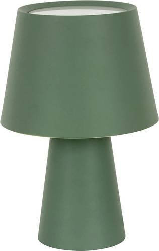 Lucci Harris Tischlampe in Grün mit Glasschirm und E27 Fassung - Bild 1