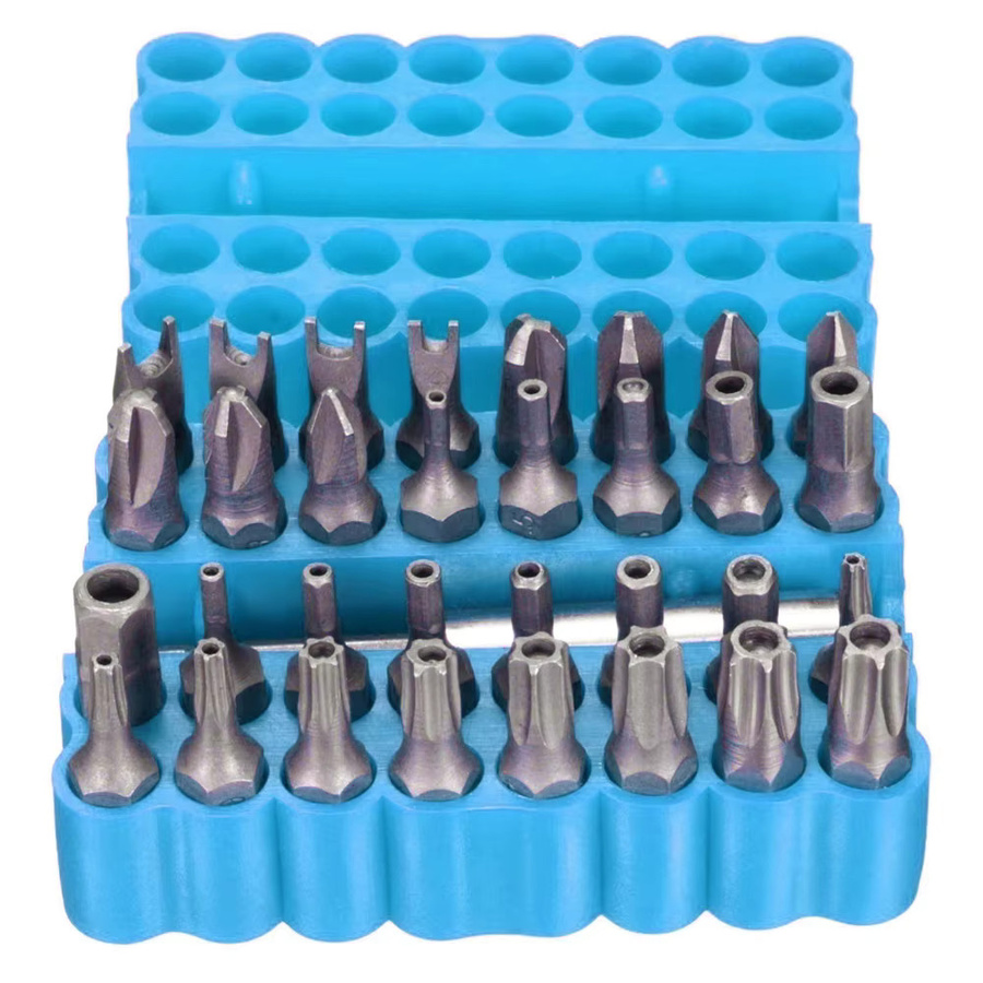Weytoll 33-teiliges CRV6150 Schraubendreher-Bit-Set mit magnetischem Halter für Bohrer, Schraubendreher und Steckschlüssel-Bits - Bild 2