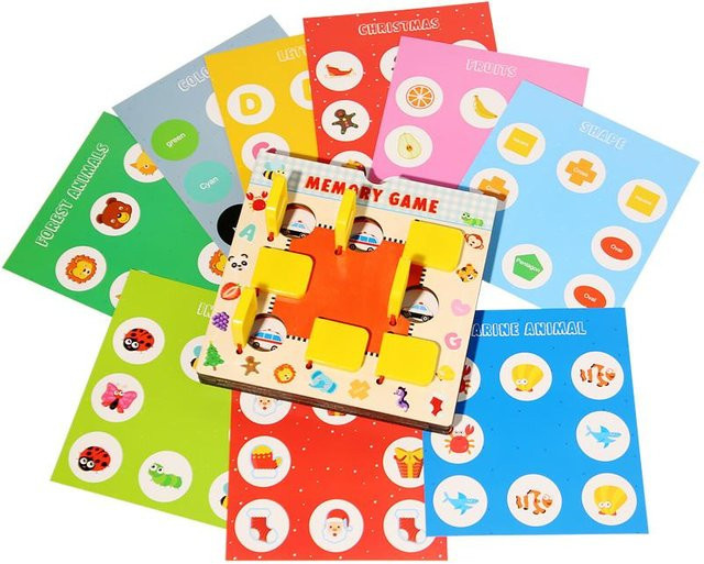 Holz Memory Schach Spielzeug, ab 3 Jahre - Bild 1