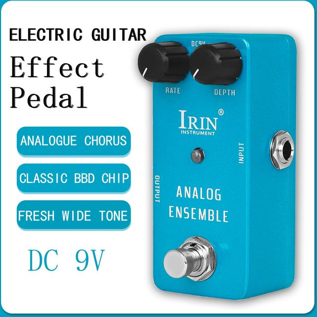 IRIN RS-07 Analog Ensemble Gitarreneffektpedal mit Pure Line Chorus Effekten und True Bypass in Blau - Bild 1