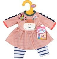 BABY born Kleid Dschungel mit Nilpferd für 36 cm Puppen in Pink und Blau - Bild 1