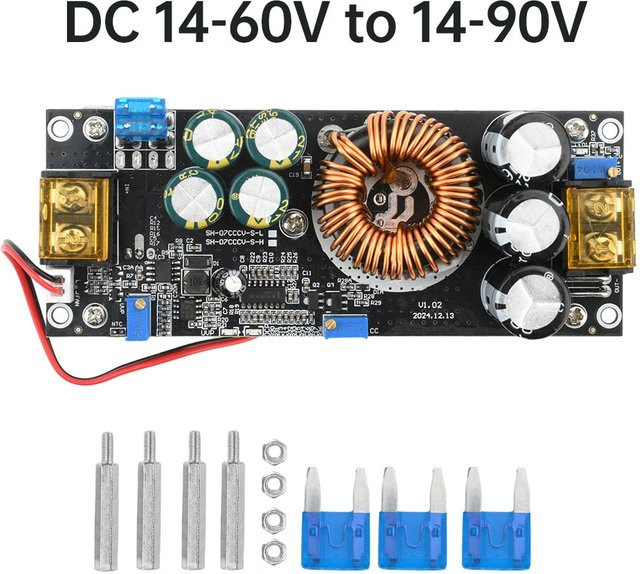diymore DC-DC Boost Converter 1200W 20A Boost Power Modul mit einstellbarer Konstantspannung und Konstantstrom - Bild 1