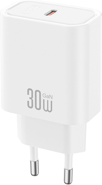 XO Design CE41 Netzteil mit 30W und 3A, 1 x USB-C, Weiß - Bild 1