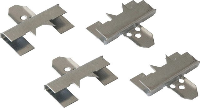 Fuchs Profilbrettkralle C3 für Paneele mit 3 mm Nutwangenstärke, 250 Stück, Farbe: Beige oder Silber, B/T/H: 140,0 x 90,0 x 78,0 cm - Bild 1