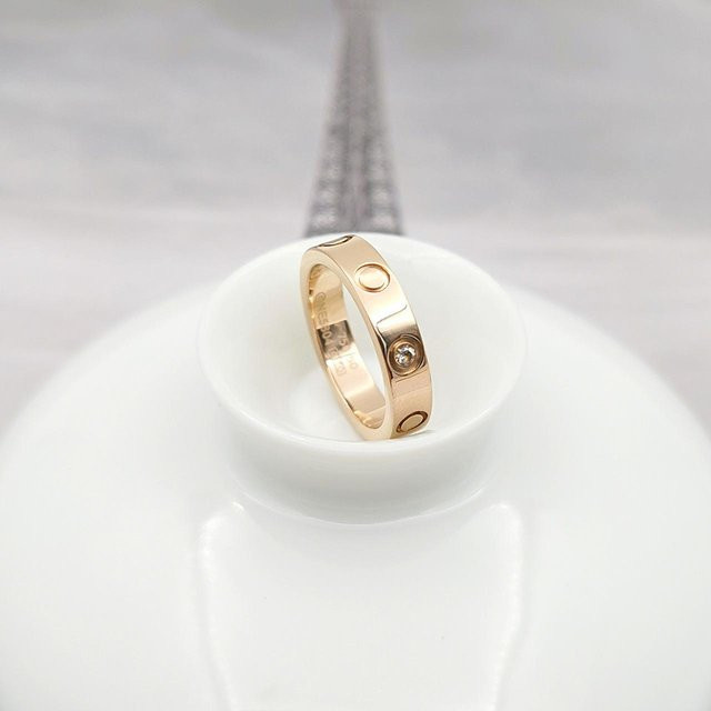Wucifang Jewelry Ring, Diamant, Weiß, Gold, Unisex - Bild 1