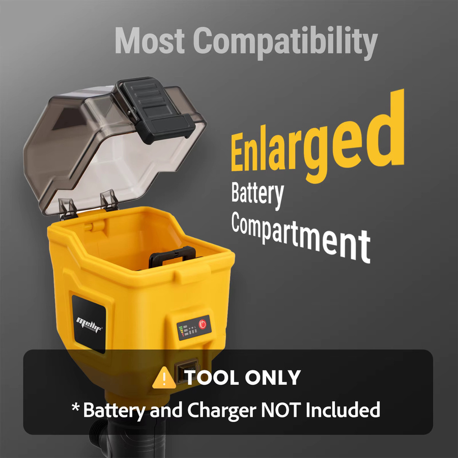 DeWalt bürstenlose Tiefbrunnenpumpe 720 GPH kabellose Stick-Sumpfpumpe für Pool und Gartenteich in Gelb (nur Werkzeug) - Bild 2