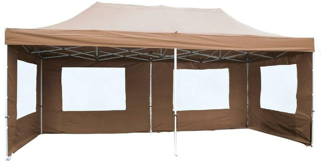 VCM PROFI Pavillon Gartenzelt mit Seitenteilen und wasserabweisender PE-Plane B/T/H: 6 x 3 m - Bild 1