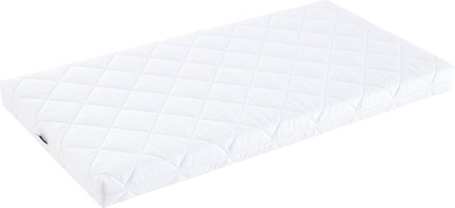 Träumeland Matratze Softwash für Babys aus Softschaum mit abnehmbarem Baumwollbezug, Weiss, B: 60 cm, L: 120 cm - Bild 1