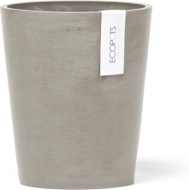 Ecopots Pflanztopf Morinda Braungrau im skandinavischen Design, B/T/H: 17 x 17 x 19,2 cm - Bild 1