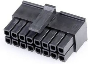 Molex Buchsengehäuse-Kabel Schwarz, 16 Polzahl, Rastermaß: 3 mm - Bild 1