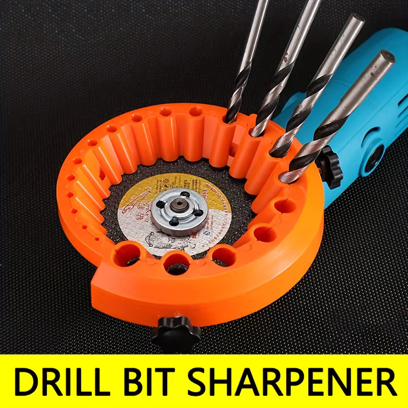 NIUXIANG Manueller Bohrerschärfer aus Kunststoff für 2 bis 13 mm Bohrer in Orange und Schwarz - Bild 3
