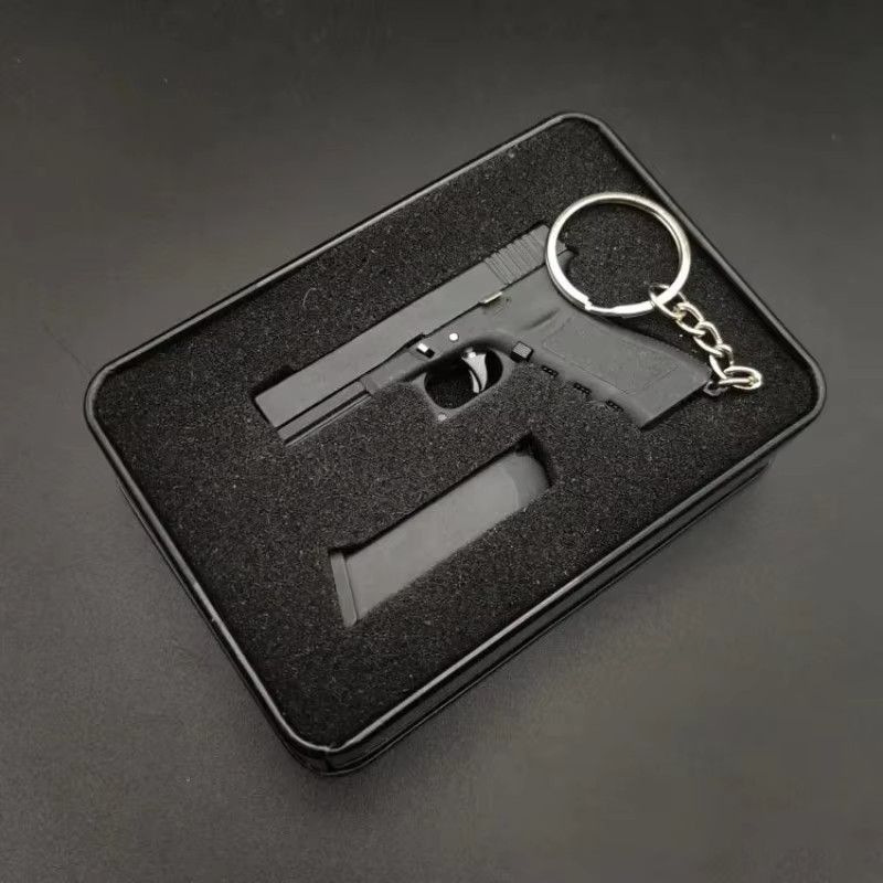 Empire GLK G17 Pistole Modell aus Zinklegierung in Silber mit 1:3 Maßstab - Bild 3
