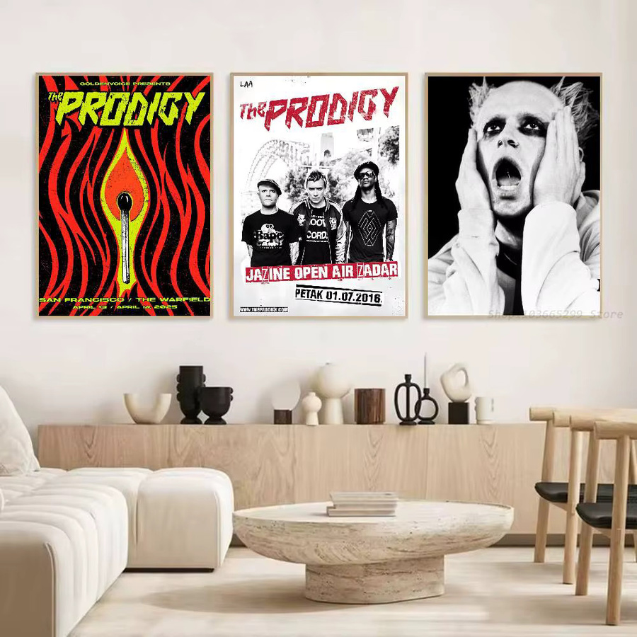 The Prodigy Poster-Aufkleber Wandkunst in Mehrfarben als wasserfester Aufkleber für deine Heimdekoration - Bild 5