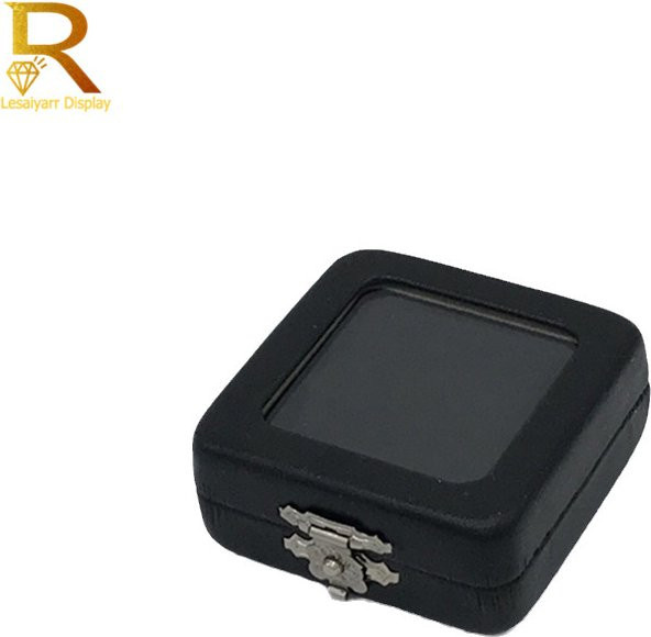 Lesaiyarr Diamant Display Box aus PU Leder für Edelsteine und Perlen, Organizer für Schmuck und Anhänger, Schwarz und Weiß - Bild 1