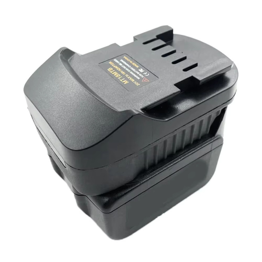 ALASICKA Akku-Adapter Schwarz für Makita, Dewalt, Milwaukee und Bosch 18V Li-Ionen-Akkus zur Nutzung mit Metabo 18V Werkzeugen - Bild 4