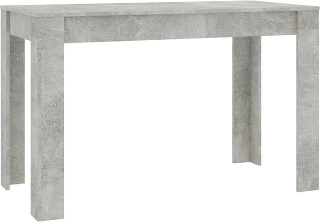 vidaXL Esstisch aus Holzwerkstoff in Betongrau, B/T/H: 120 x 60 x 76 cm - Bild 1
