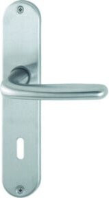Hoppe Langschildgarnitur Cardiff E1850Z/302 VA F69 OB 72mm in Silber aus Edelstahl - Bild 1