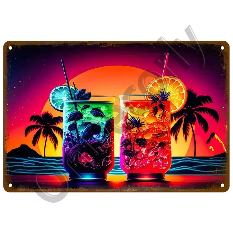 Vintage Metall Blechschild CIFBUY für Whiskey Bar und Pub als Wanddeko, Mehrfarbig, B/H: 30 x 20 cm - Bild 3
