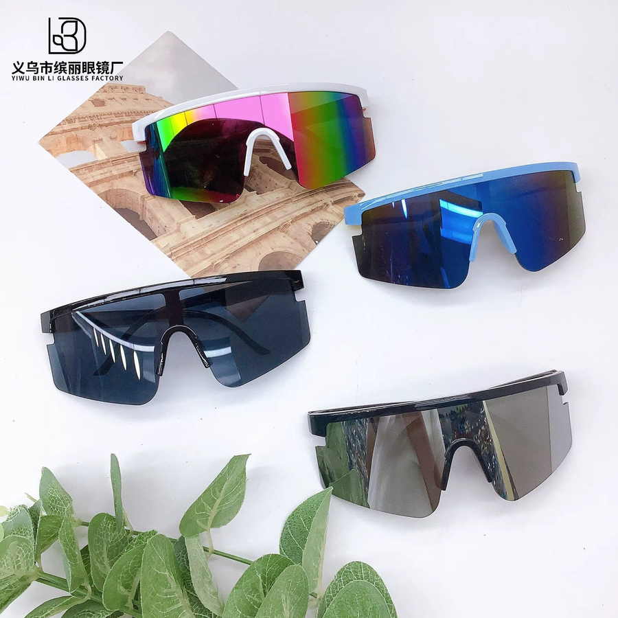 ZUXUB Kinder Sportsonnenbrille, Vollrand, Kunststoff, Wrap - Bild 2