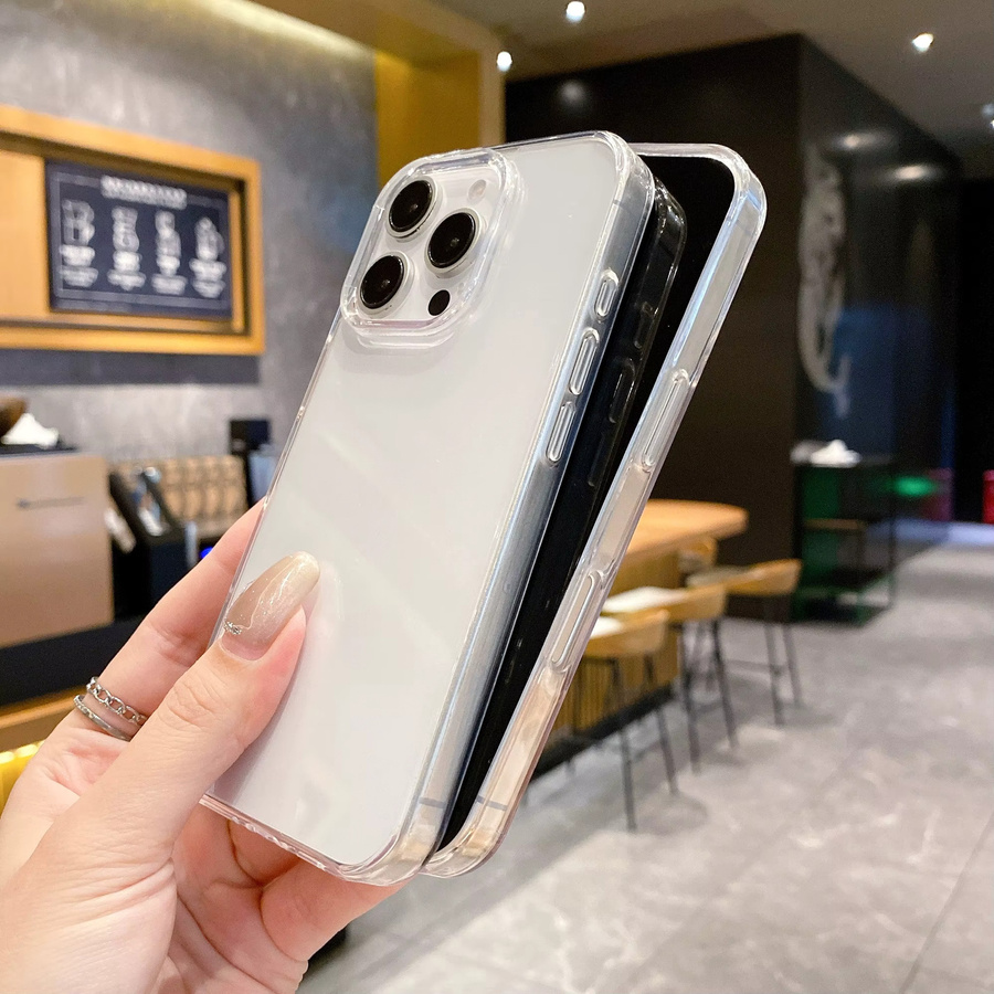 NYFundas Kristallklare Handyhülle mit Anti-Gelb-Effekt für iPhone 16 Pro Max, 15 Plus, 14, 13, 12, 11, SE, Transparent - Bild 3