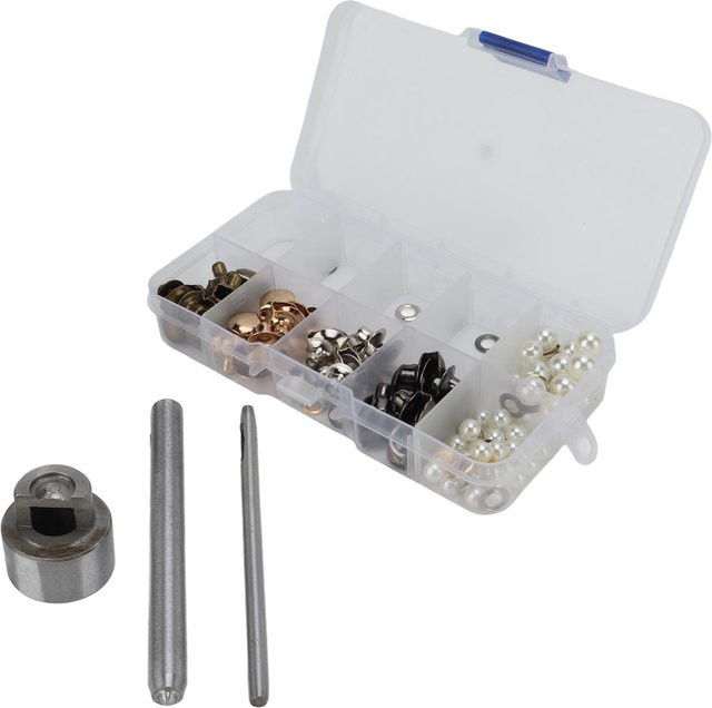GoolRC Schnürsenkelhaken aus Messing, U-förmig, Rund, Durchmesser: 10 mm, Farbe: Weiß/Silber - Bild 1
