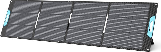 E-POWO Tragbares Solarpanel 220 W mit 23,5 % Effizienz, faltbares ETFE-Solarpanel-Ladegerät in Schwarz mit USB, USB-C und MC4-Ausgang - Bild 1