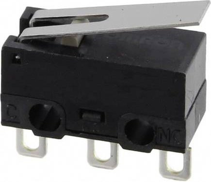 Omron D2F-L-D3 Mikroschalter Schwarz 30 V/DC 2A - Bild 1