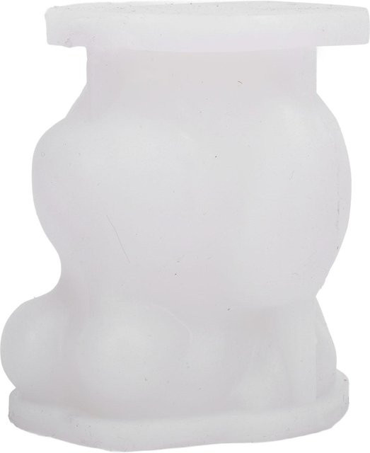 Koogeelife Silikon Eisform im Cartoon-Design, multifunktionale DIY Form für Kerzen und Eis, weiß - Bild 1