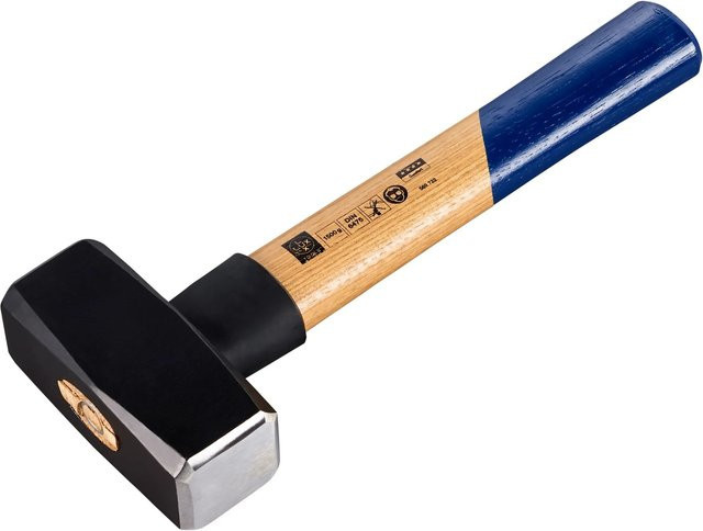 LUX-TOOLS Fäustel Comfort aus geschmiedetem Stahl mit Holzstiel, 1,5 kg - Bild 1