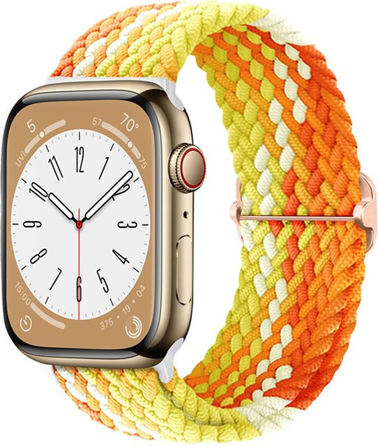 ICH LIEBE LUO Armband für Apple Watch, Solo Loop, Nylon, beige, Unisex - Bild 1