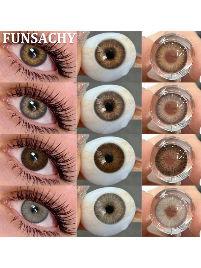 FUNSACHY Farbkontaktlinsen, braun, Damen - Bild 4