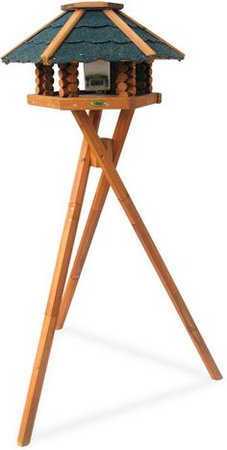 HABAU Vogelhaus Schweden aus Holz in Braun, B/H/T: 52 x 30 x 52 cm