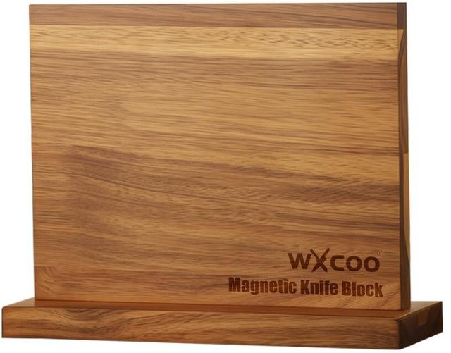 Bang Dang Magnetischer Messerhalter aus Massivholz, Doppelseitiger Messerblock in Braun, Freistehend - Bild 1