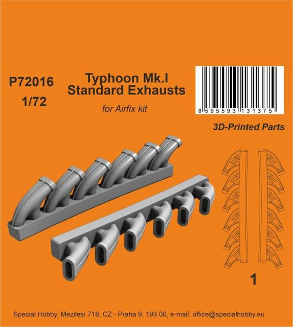 Airfix Typhoon Mk.I - Standard Exhausts - Bild 1
