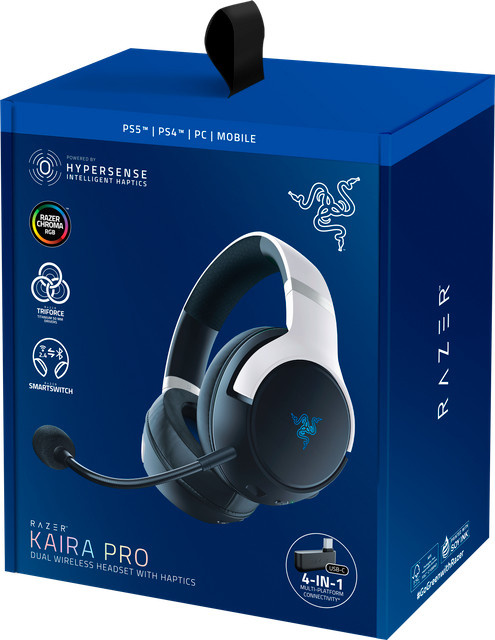 Razer Kaira Pro Gaming-Headset für PlayStation in Weiß mit Bluetooth - Bild 1