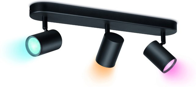 WiZ IMAGEO Spots LED-Deckenleuchte Schwarz mit RGB und Tunable White 3x5W - Bild 2