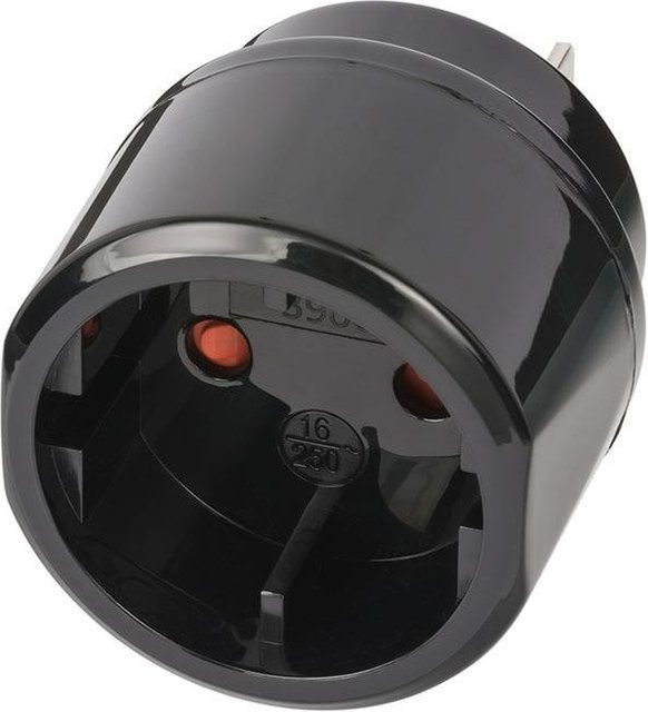 Brennenstuhl Reisestecker für Euro, Konturenstecker, USA und Japan in Schwarz - Bild 1