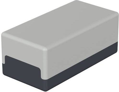 Bopla ELEMENT E 420 05420002 Elektronikgehäuse aus Polystyrol in Lichtgrau und Graphitgrau, B/T/H: 100 x 50 x 40 mm - Bild 1