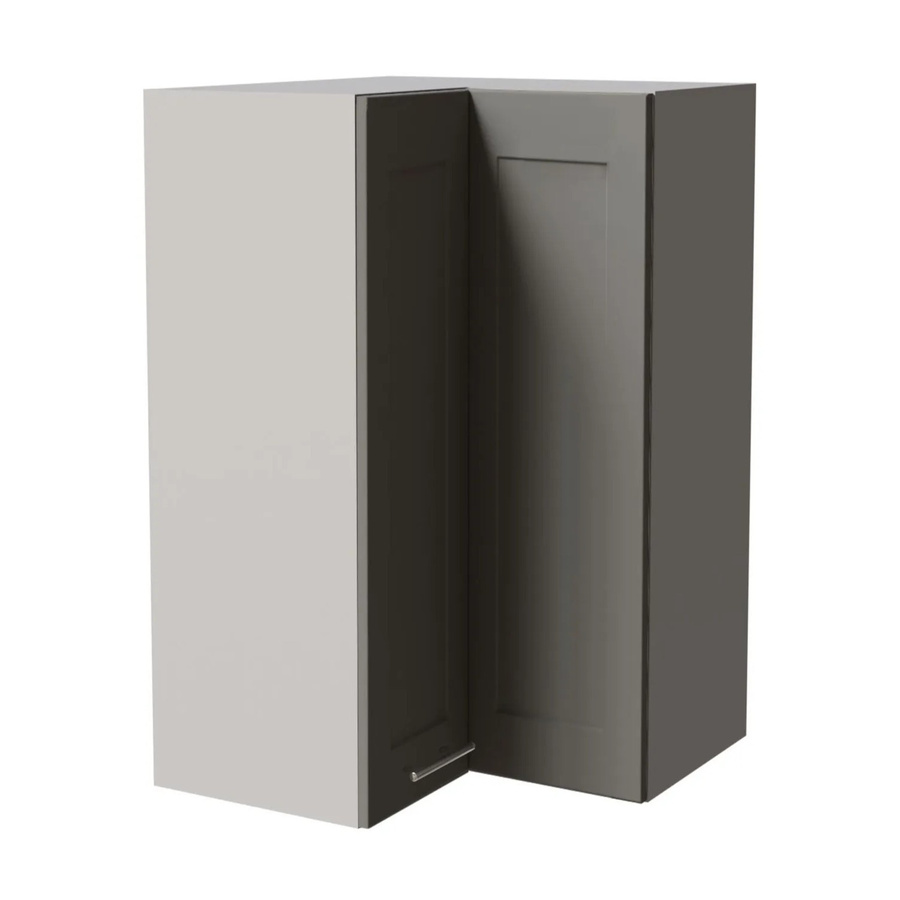 Eckhängeschrank Oslo von Feldmann-Wohnen in Grau Matt, B/T/H: 60 x 60 x 96 cm - Bild 2