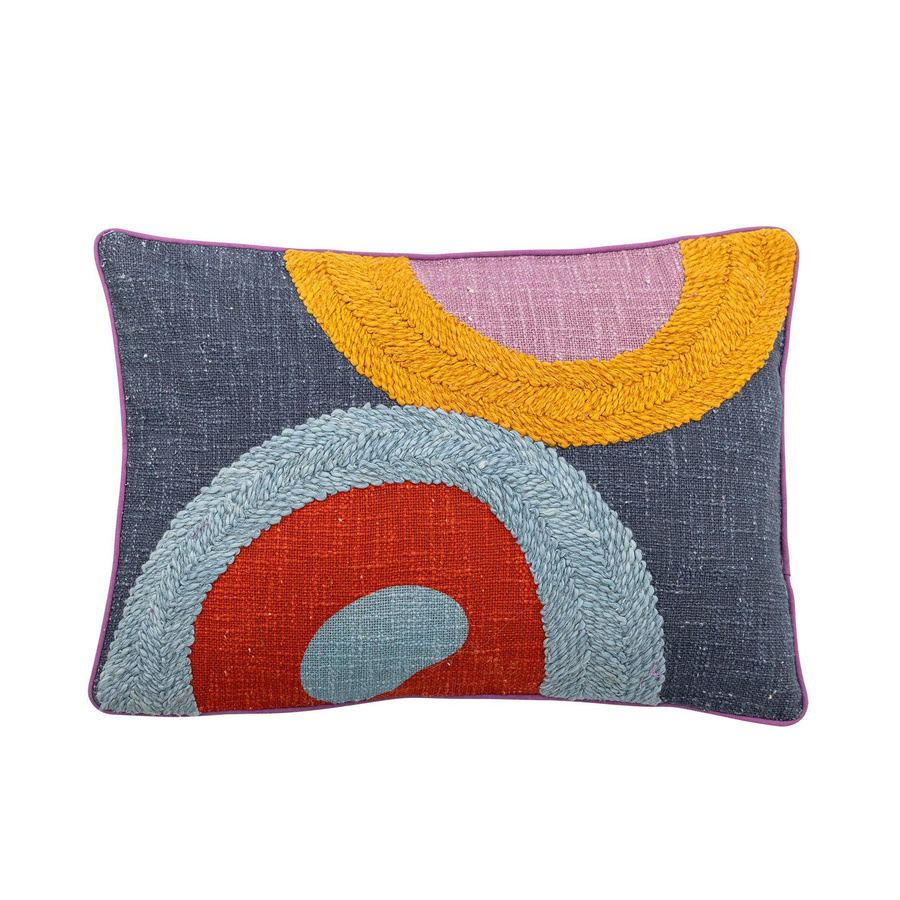 Bloomingville Kissen Polivia aus Baumwolle Multicolor B: 50 cm, H: 35 cm - Bild 1