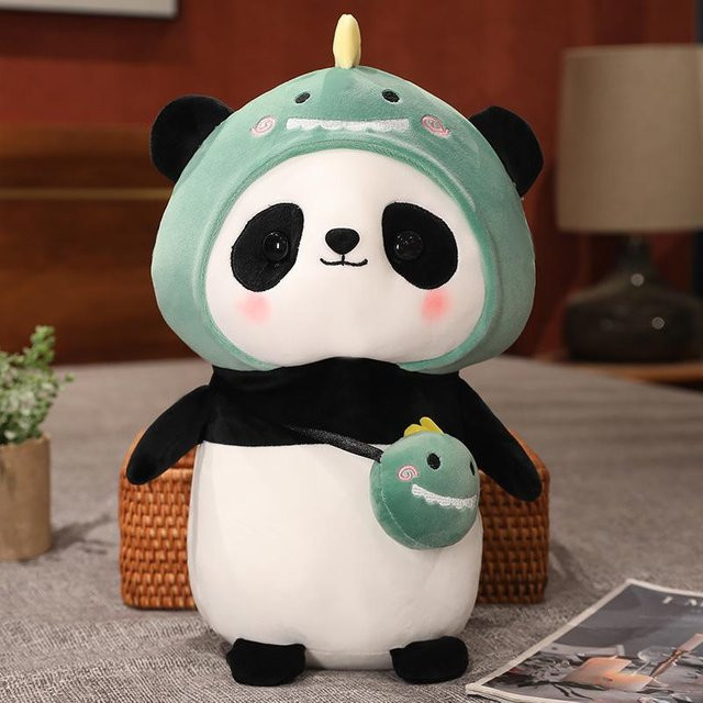 Yiran Health & Beauty Panda Plüschtier, Einhorn, Dinosaurier, 40cm - Bild 1