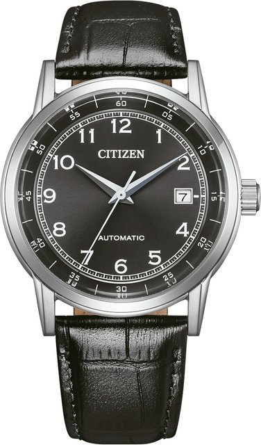 Citizen Armbanduhr Automatik, Edelstahl, 40 mm, Herren, Schwarz - Bild 1
