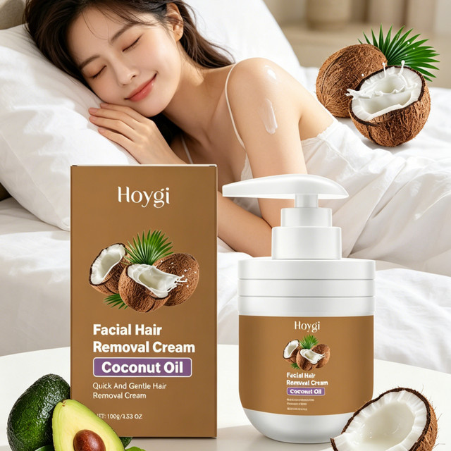 Hoygi Gesichtshaarentfernungscreme mit Kokosöl - Bild 1