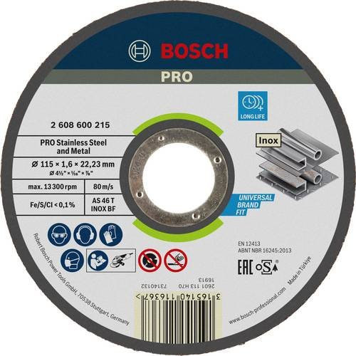 Bosch Expert for Inox AS 46 T Trennscheibe gerade für Metall und Edelstahl Durchmesser: 115 mm - Bild 1