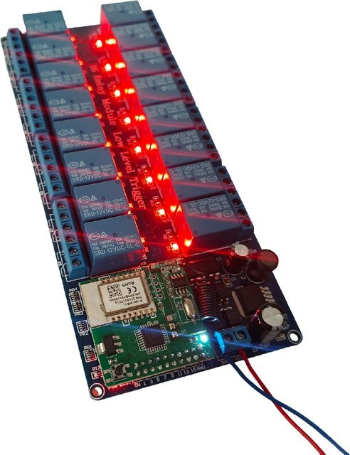 Tuya Zigbee WiFi Relaisschalter für Hausautomation in Blau mit 8 oder 16 Kanälen - Bild 1